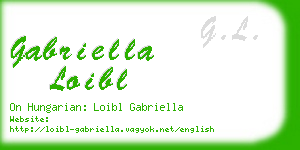 gabriella loibl business card